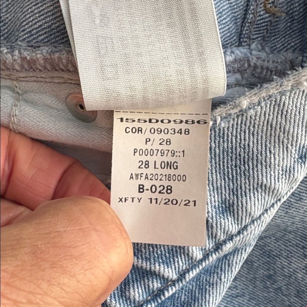 Abercrombie & Fitch The 90s Straight Ultra High-Rise Jeans Crossover Size 28 L - Picture 8 of 9